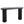Fluted Cylinder Console Table - Black