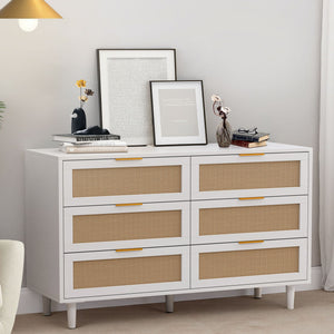 6 Drawer Storage Modern Cabinet For Bedroom