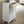 1 Piece Chest With Angled Legs, Wave Texture, Round Knobs - White