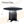 Dining Table With Gradient Legs - Black