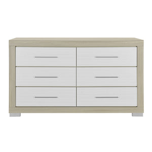 Elsa - 2 Toned And Dresser With Bar Handle And Construction