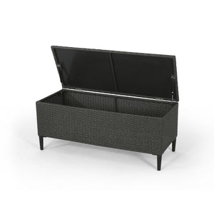 Rupert Storage Unit Resin Wicker Outdoor
