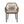 Conversation Set With Tempered Glass Table Top - Light Brown