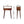 Solid Wood Chestnut Nordic Style Console Table