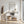 Entryway Table With Sliding Barn Door Storage - White / Oak