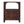 Solid Wood Arched Edge 1 Drawer Bedside