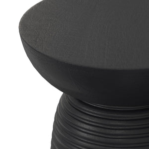 Boyd - Ribbed Accent Table - Black