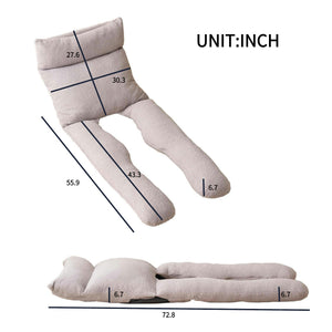 Adjustable Head and Waist U-Shaped Full-Body Recliner