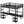 Queen Over Twin XL Metal Bunk Bed with Desk and Shelves