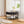Modern Upholstered Round Ottoman Coffee Table With Storage Shelf