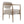 Beige PU Leather Dining Room Chair with Metal Frame