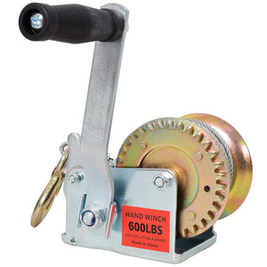 600LBS Hand Winch with 26FT Steel Cable