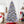 8Ft Flocked Christmas Tree with 470L Colorful LED Lights