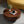 31.49'' Faux Burl Wood Pattern Round Coffee Table with Sturdy Pedestal