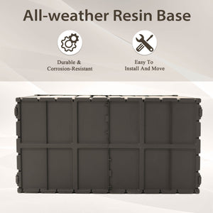 160 Gallon Outdoor Storage Deck Box Waterproof