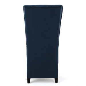 Alight Upholstered Dining Chair With High Back And Birch Wood Legs