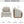 Modern Upholstered Armchair With Wooden Side Frame