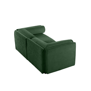 Stylish Sofa With Storage Seat And Cylindrical Backrest