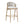 Outdoor Bar Height Metal Frame Counter Stools with Scallop-Shaped Backrest & Water-Resistant Cushions