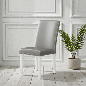 Upholstered Dining Chair With High Back Design (Set of 2)