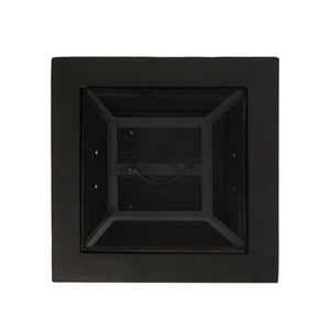 Outdoor Square MGO Wood Burning Fire Pit - Dark Gray