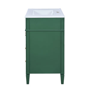 Bathroom Vanity With Top Sink, 2 Drawers & Tip Out Drawer