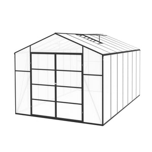 Gain Height Windproof Aluminum Greenhouse with Raised Base