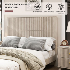Platform Bed Frame & Tall Headboard