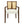 Mid Century Modern Arm Dining Chairs With Rattan Backrest