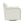 Tolland - Swivel Accent Chair With Antique Brass Nailhead Trim - Cream