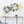 Two Tiered Round Wooden Tray - White