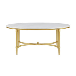 Bordeaux - Coffee Table - White / Gold