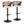 Cosi - Mid Century Modern Adjustable Barstool With Swivel With Rounded T Footrest (Set of 2)