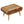 Solid Wood Open Oak-ish Coffee Table, Nordic Legs