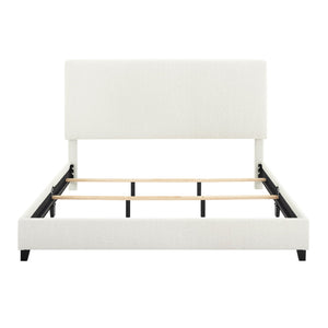 Platform Bed & Upholstered Headboard