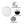 White Scalloped Round Wall Mirror