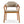 Indoor Upholstered Dining Chair Set of 2 - Oatmeal / Teak