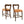 Counter Stool Without Arm (Walnut + Caramel) Set of 2