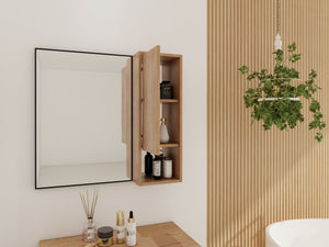 10'' Wall Mounted Bathroom Mirror Cabinet with Soft Close Door