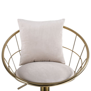Unique Design Bar Chair, 360 Degree Rotation, Adjustable Height, Suitable For Dining Room And Bar