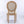 French Style Solid Wood Frame Linen Back Dining Chair Set of 2