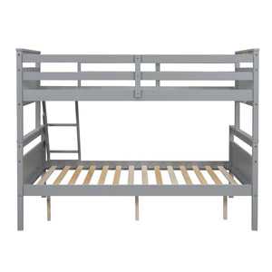 Bunk Bed With Ladder And Safety Guardrail