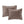 3 Piece Velvet Quilt Set Taupe Full/Queen
