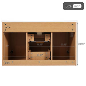 Modern Wall Mounted Bathroom Vanity, Soft Close Doors