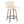 Toriano - Contemporary Fixed-Height Counter Stool & Swivel With Round Footrest (Set of 2)