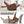 Brown PU Single Motor Power Lift Recliner Chair