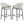 Sloped Arm Bar Stools (Set of 2) - Beige