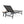 Waterloo Chaise Lounge with Attached Wood Side Table, Set of 2