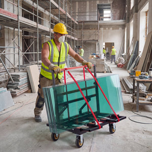 Folding Drywall Dolly with 4X6" Casters and 2000 LBS Load Capacity