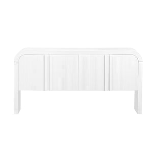 U_STYLE 62.2-Inch Wave-Pattern Console Table